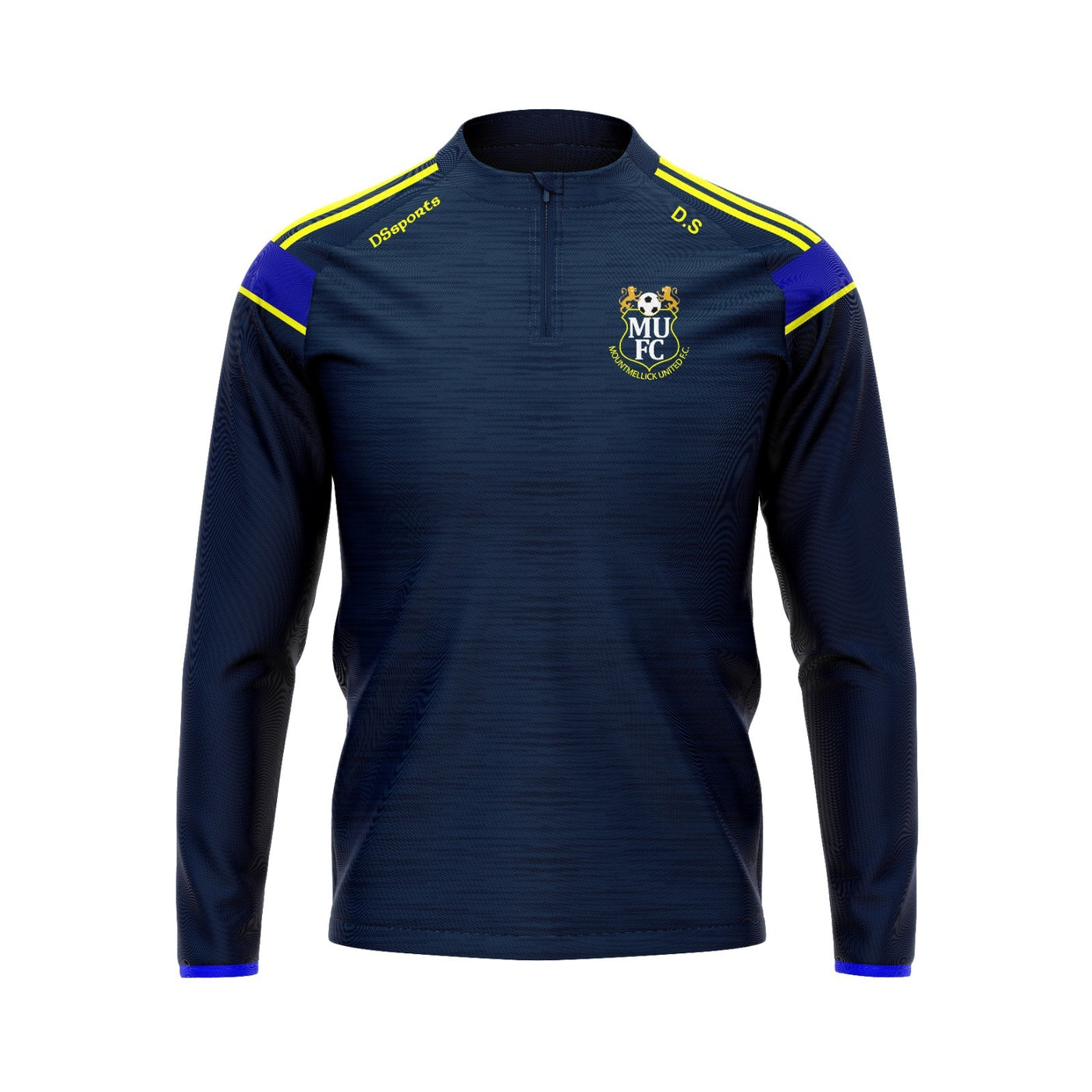 Mountmellick United - Challenger Blue & Yellow Half Zip