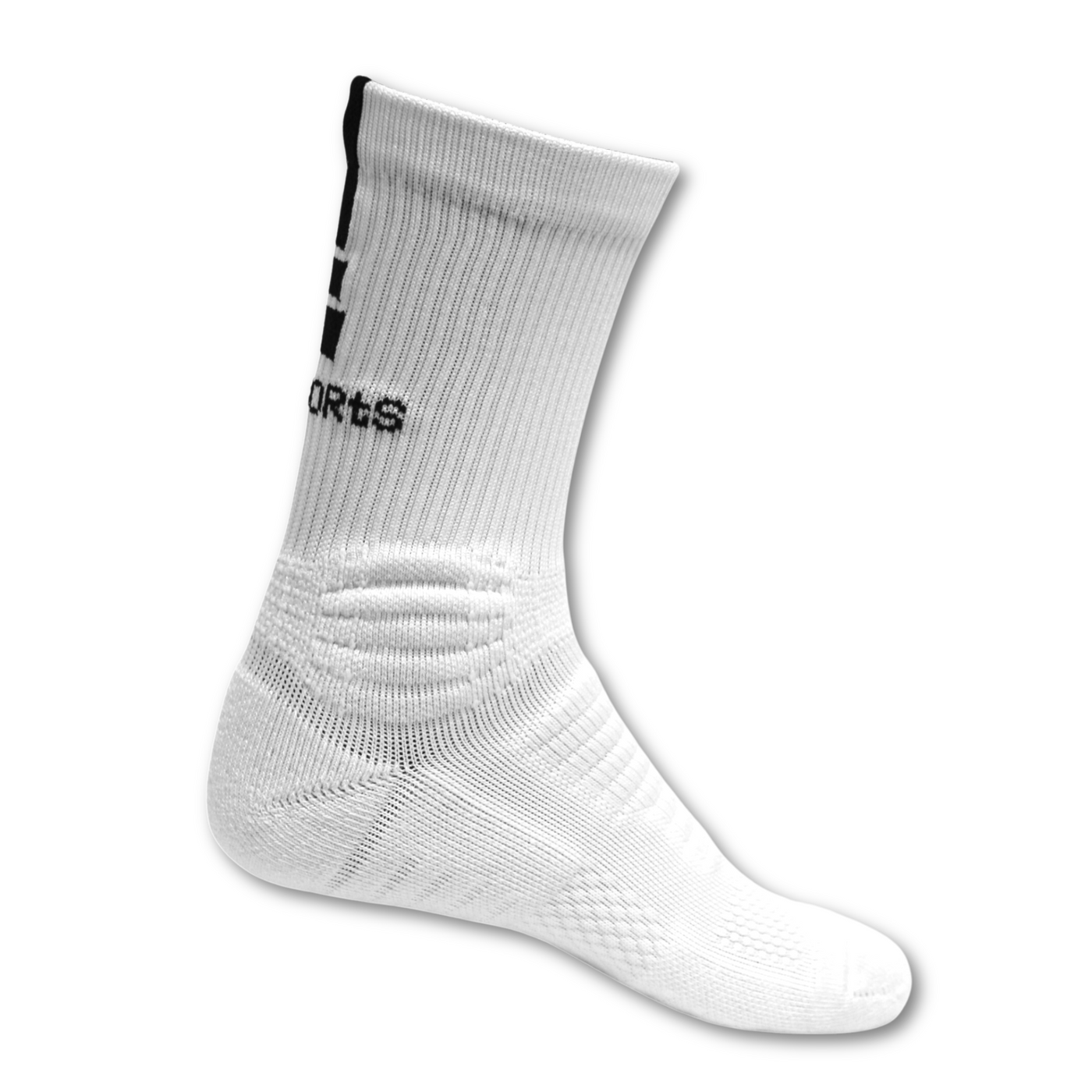 Edge Mid Sock - White and Black