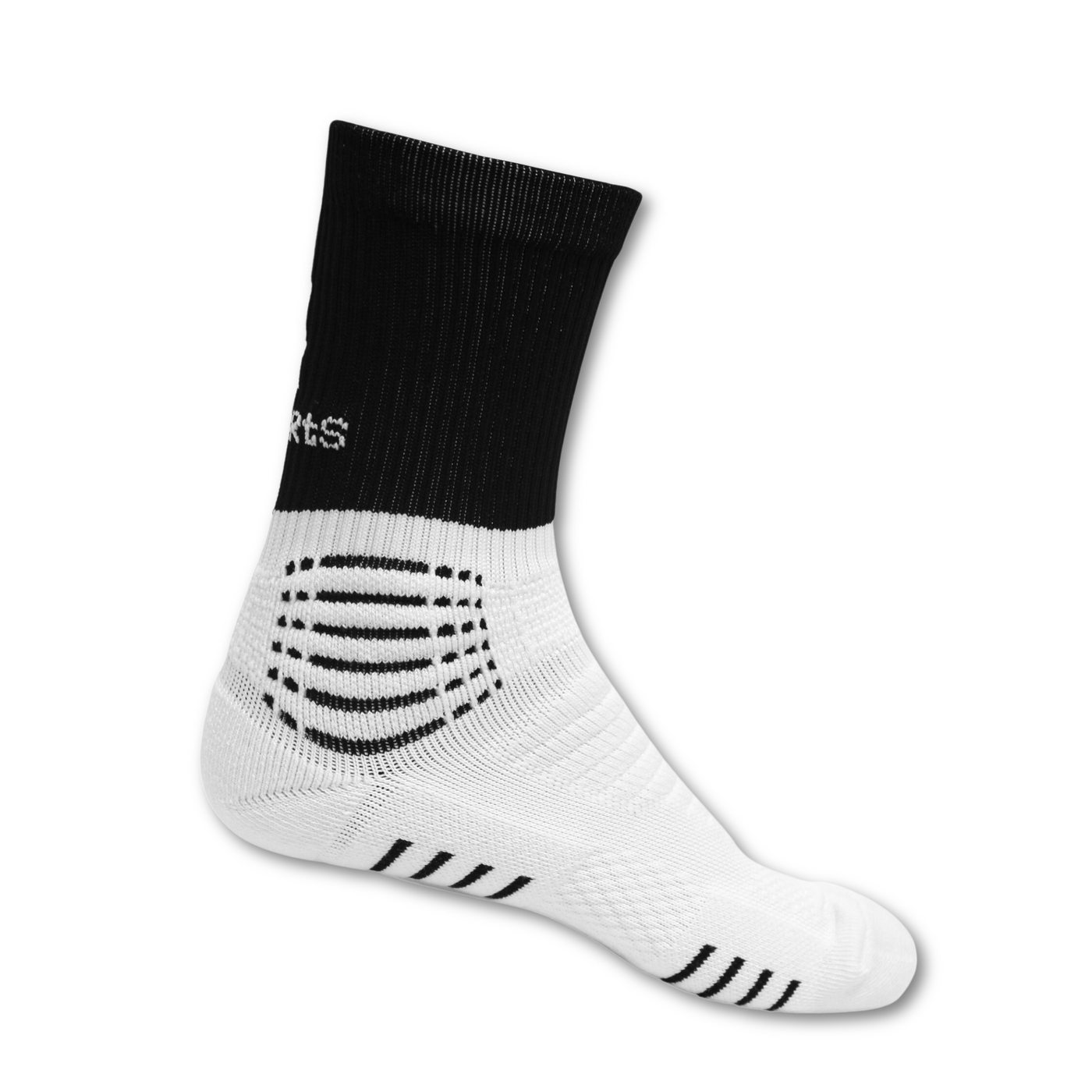 Edge Mid Sock - Black and White