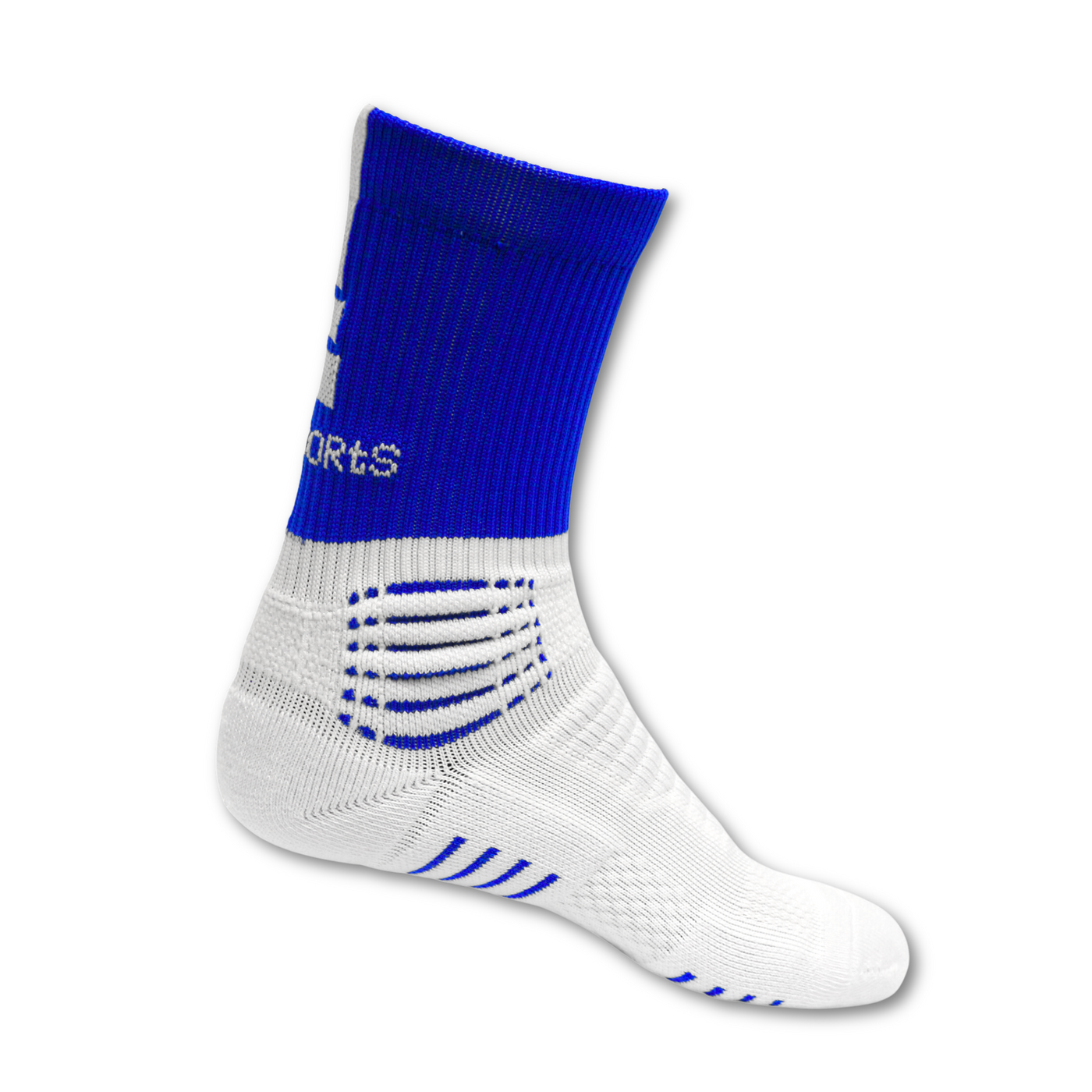 Edge Mid Sock - Blue and White