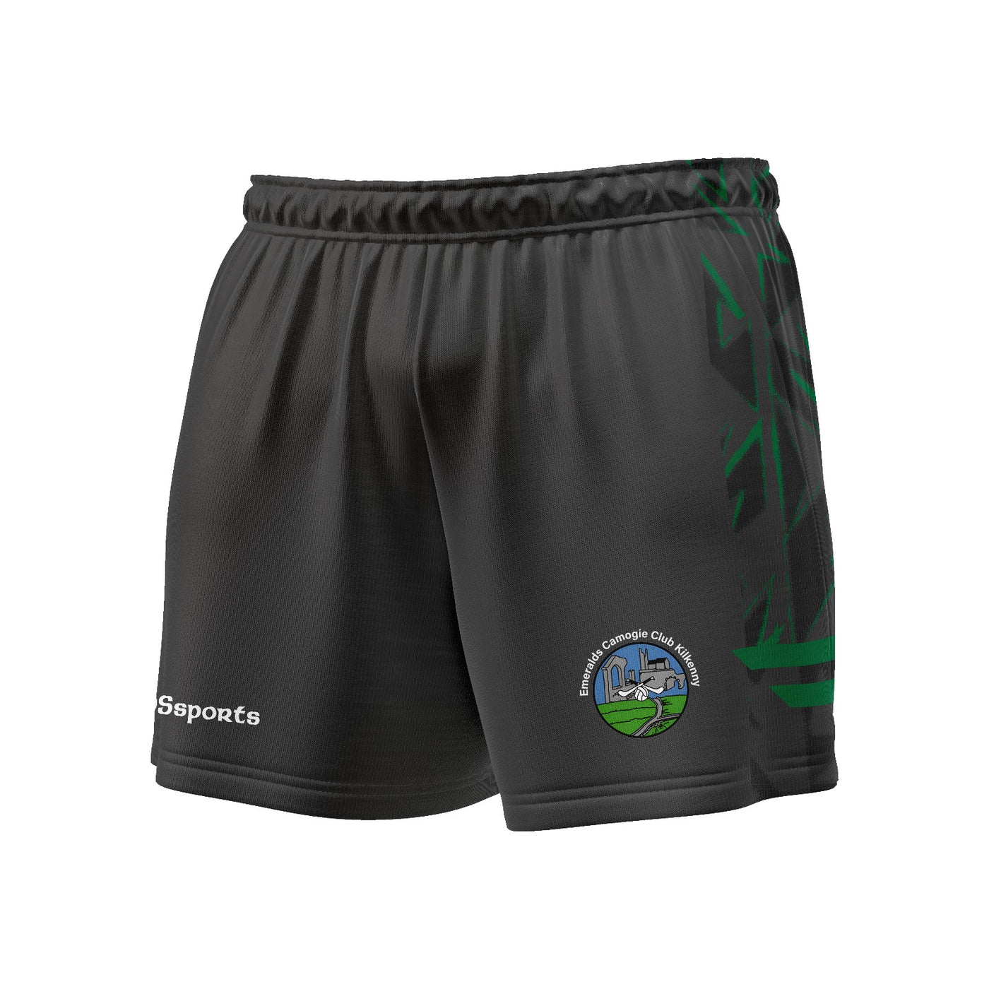 Emeralds Camogie - Shorts (Charcoal Grey)