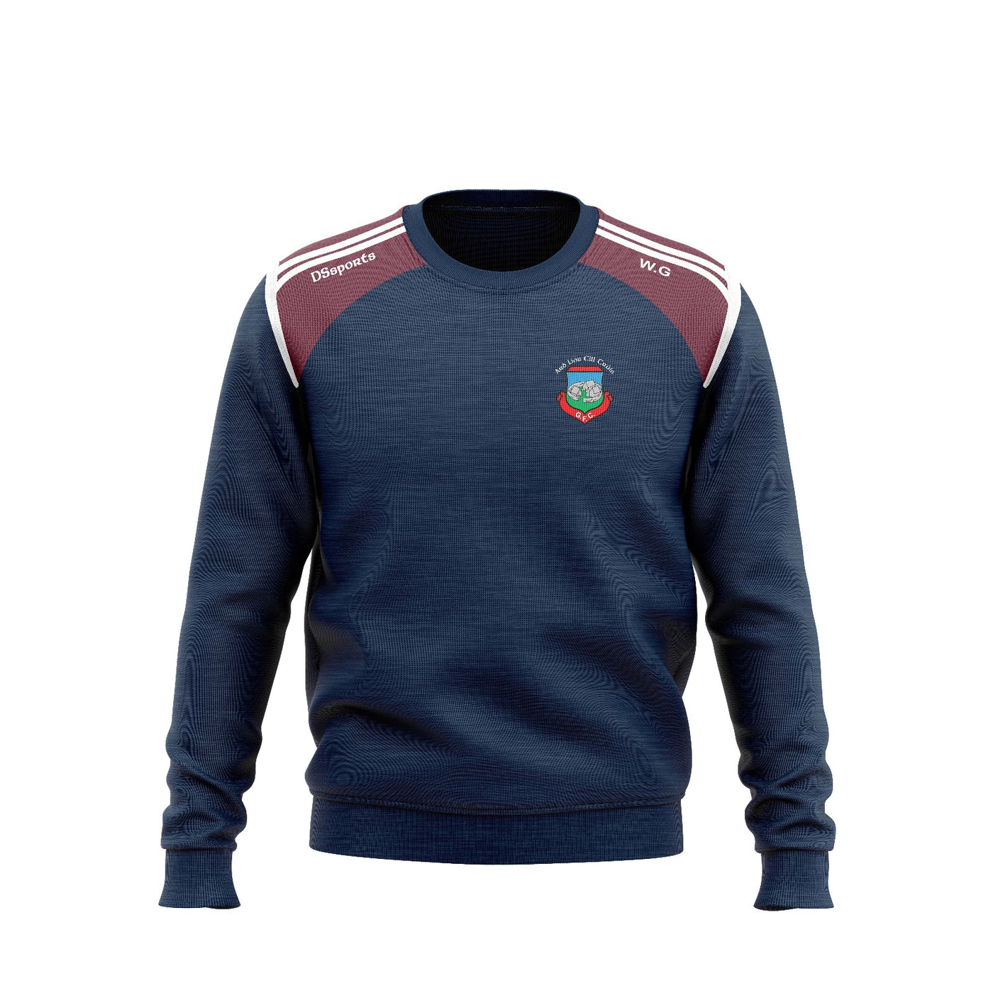 Arles Kilcruise - Strike Crew Neck - Navy / Maroon / White