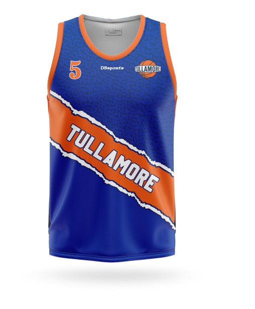 Tullamore Basketball - Match Jersey Blue