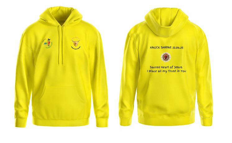 Jubilee Sacred Heart Crusade - Yellow hoodie